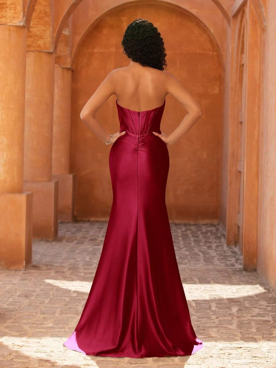 MOEVIO CZERWONA SUKIENKA MAXI S06__S