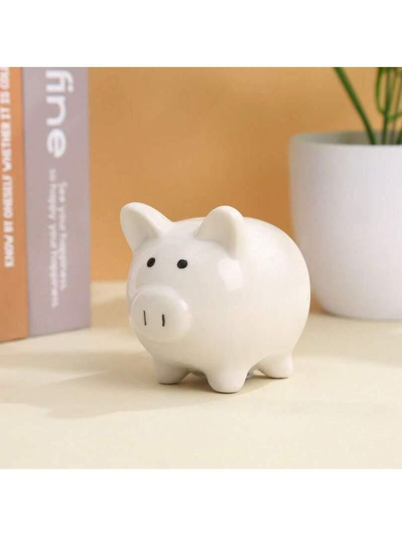 SHEIN BIAŁA SKARBONKA ŚWINKA S07__8X6CM