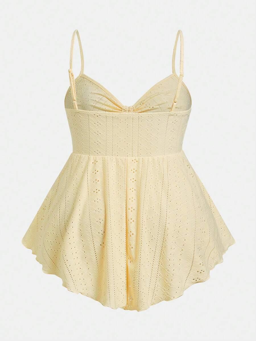 SHEIN ŻÓŁTA BLUZKA NA RAMIĄCZKACH S06__XXL