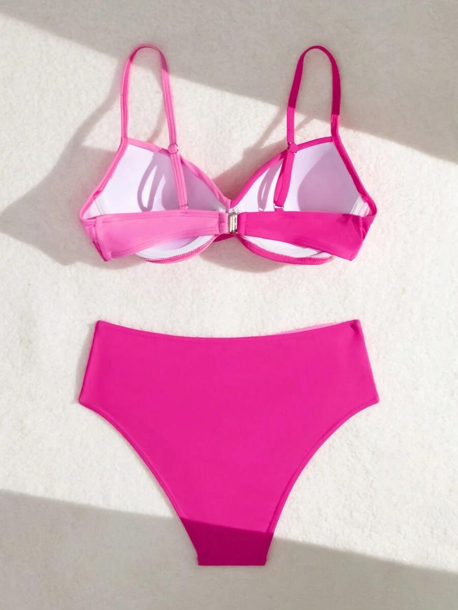 SHEIN DWUCZĘŚCIOWY STRÓJ KĄPIELOWY S09__L