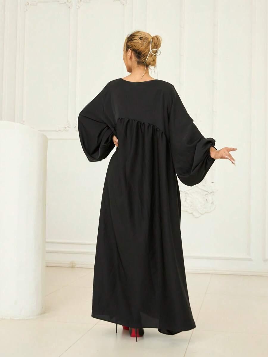 SHEIN CZARNA MAXI SUKIENKA S06__OS