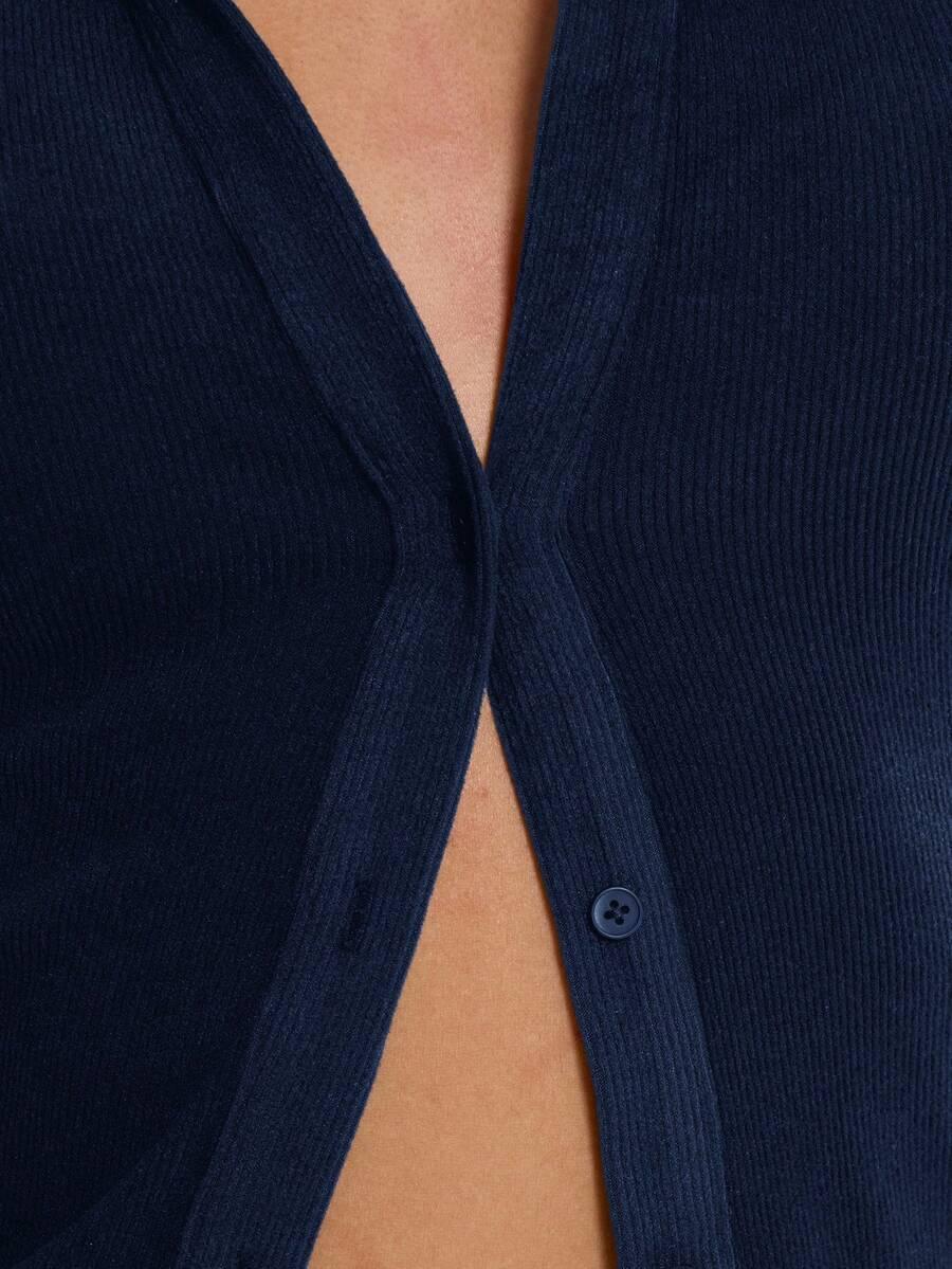MUSERA GRANATOWA BLUZKA GUZIKI S06__XS