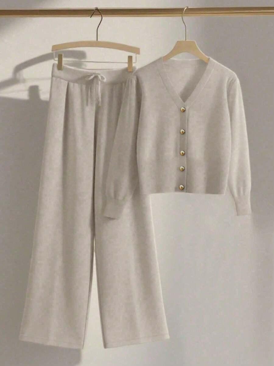 SHEIN SPODNIE DZIANINOWE GUMKA S06__S