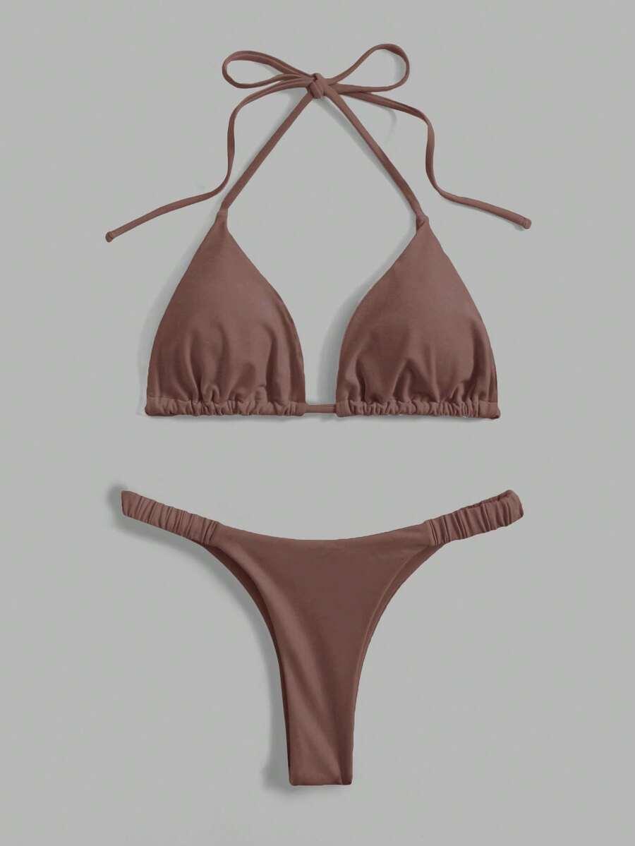 SWIM MOD BRĄZOWY DWUCZĘŚCIOWY STRÓJ KĄPIELOWY S09__S