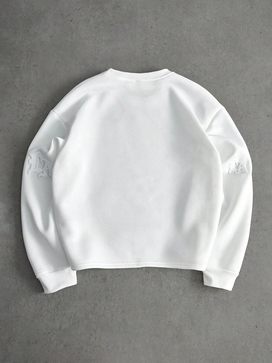 MANFINITY BIAŁA BLUZA WZÓR S06__XL
