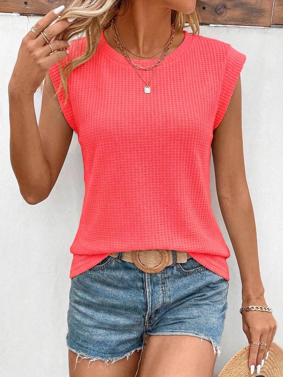 SHEIN RÓŻOWY NEONOWY TOP S06__L