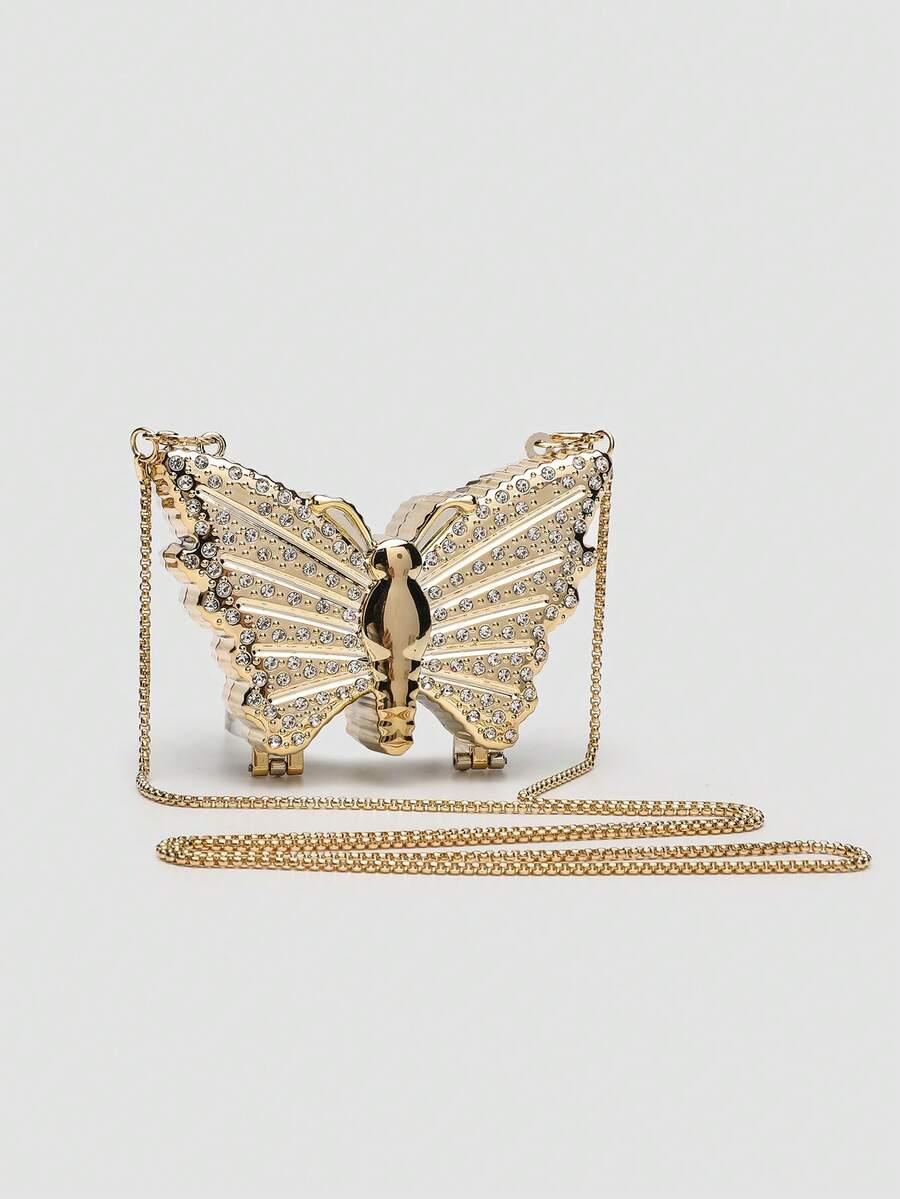 SHEIN ZŁOTA TOREBKA ZDOBIENIE S07__11,5X3,5X8CM