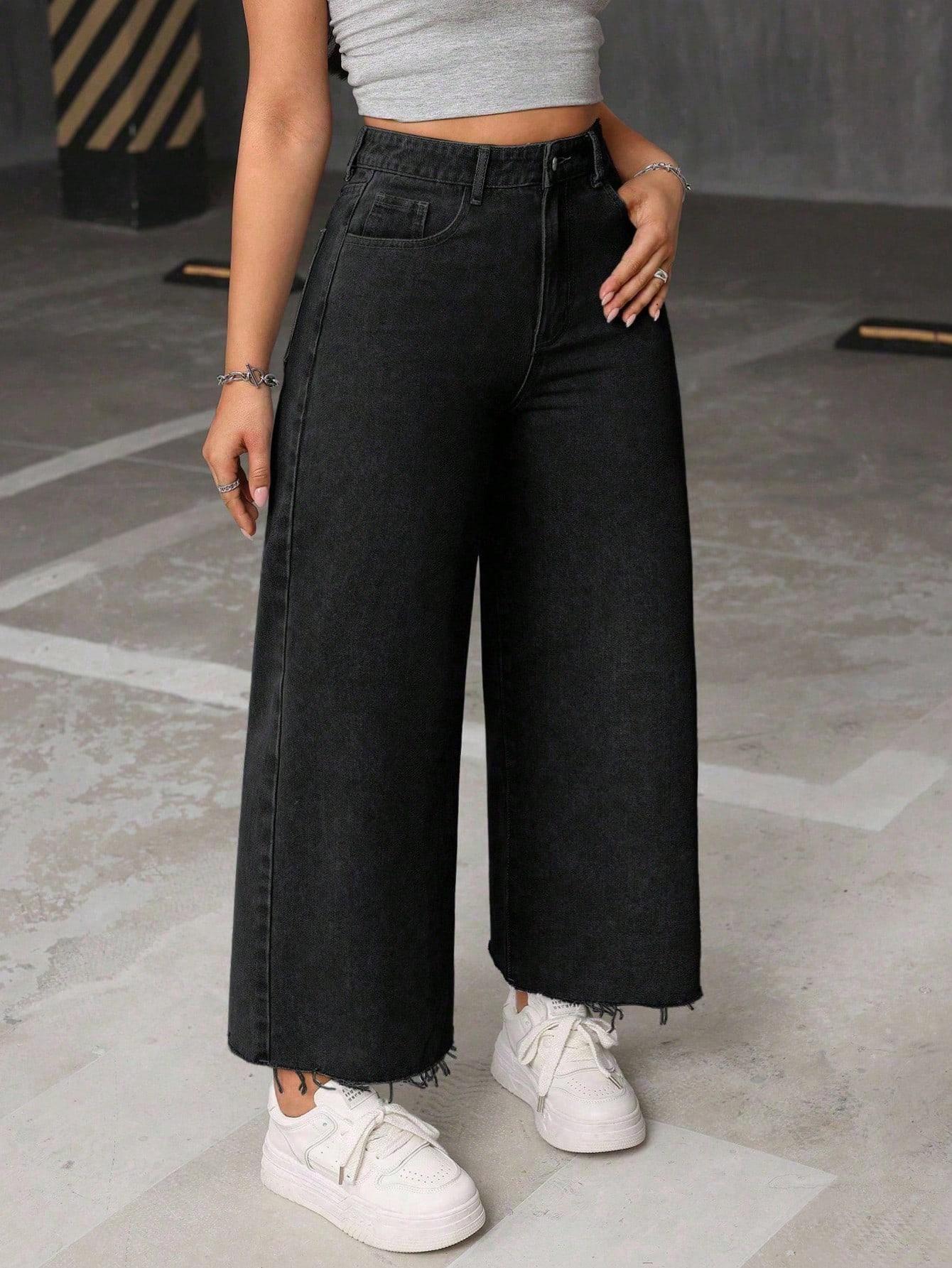 SHEIN CZARNE SPODNIE JEANS S06__XXL
