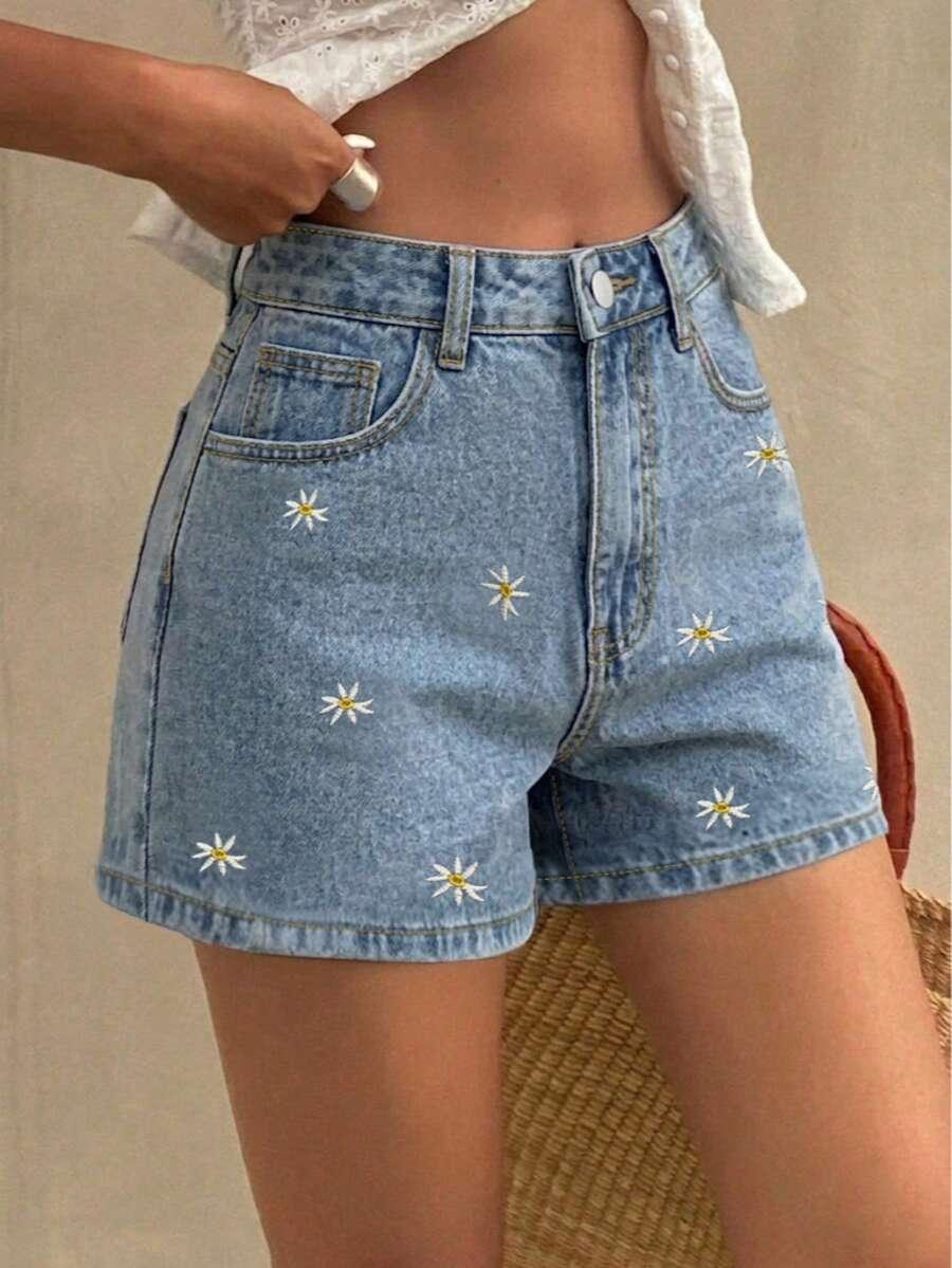 SHEIN NIEBIESKIE SPODENKI JEANS S09__L
