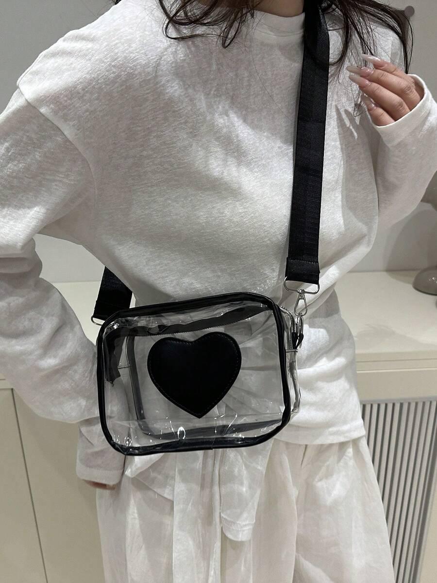 SHEIN CZARNA TOREBKA PASEK S07__19X9,5X14CM