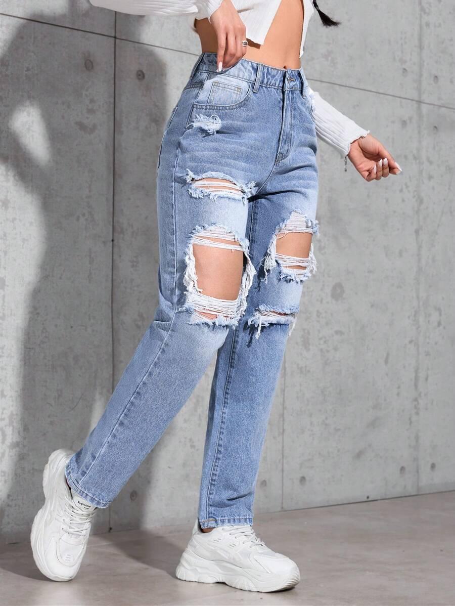 SHEIN NIEBIESKIE SPODNIE JEANS S06__M