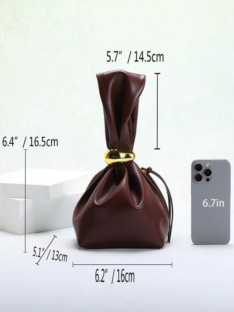 SHEIN CZERWONA TOREBKA ZDOBIENIE S07__16X16,5CM