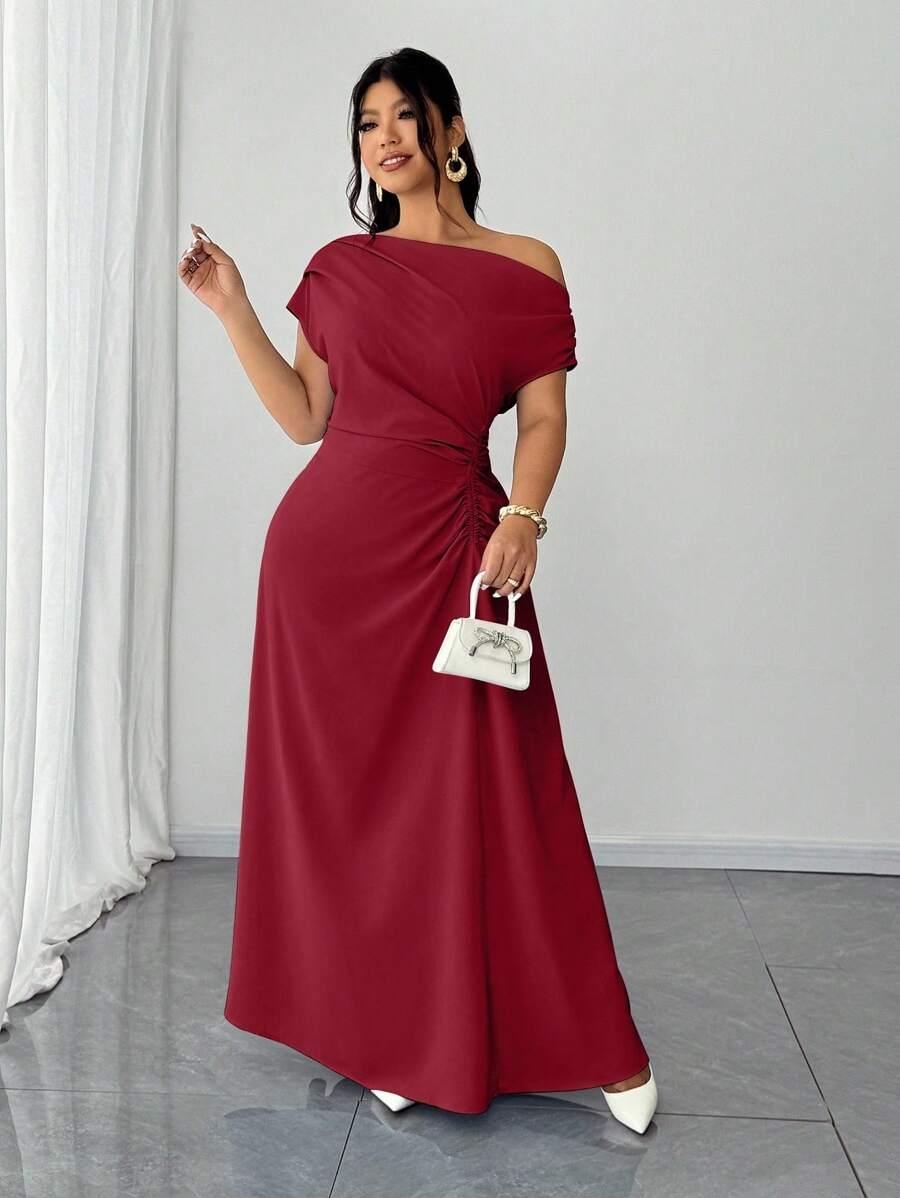 ELENZGA CZERWONA MAXI SUKIENKA S06__46