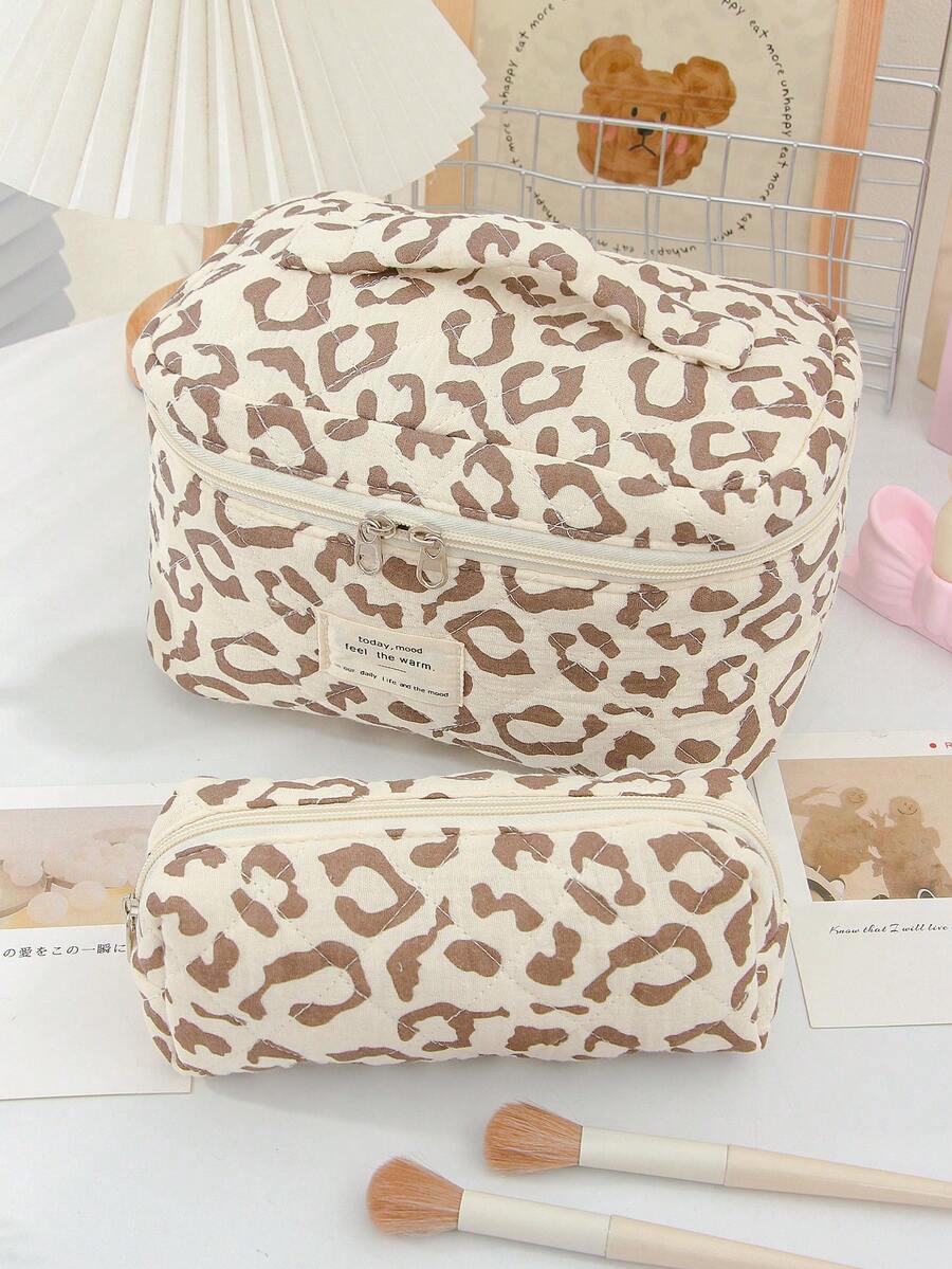 SHEIN KOSMETYCZKA ZAMEK ANIMAL PRINT S07__25X14X16