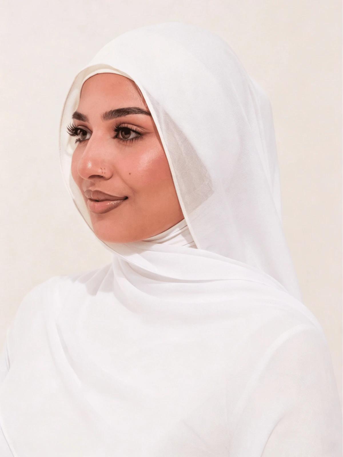 SHEIN BIAŁA CHUSTA HIDŻAB S07