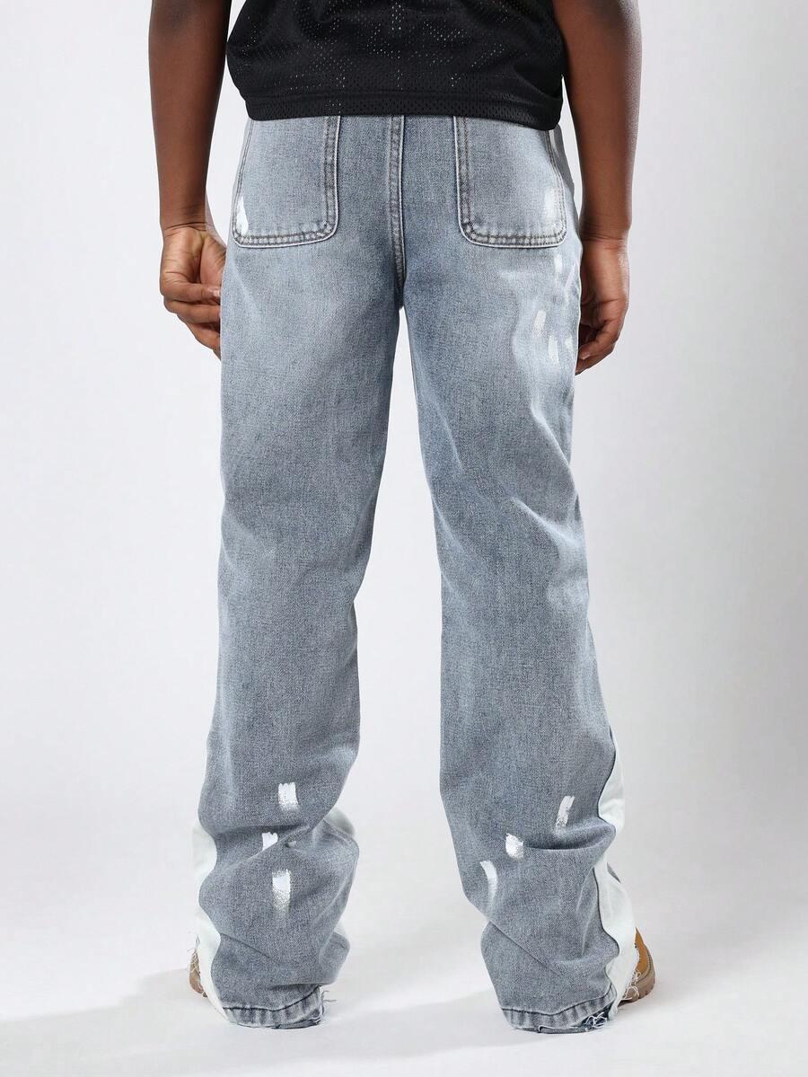 SUMWON SPODNIE JEANS PROSTA NOGAWKA S06__146/152