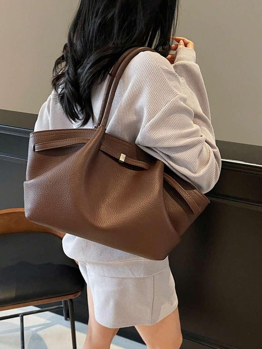 SHEIN BRĄZOWA TOREBKA IMITACJA SKÓRY S07__41X21