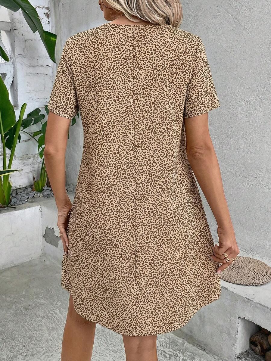 SHEIN MINI SUKIENKA ANIMAL PRINT S09__L