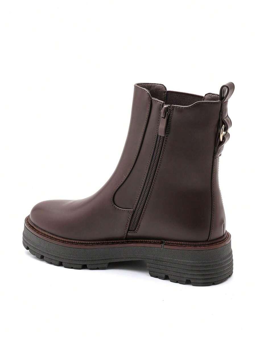 SHEIN CZARNE BOTKI ZAMEK W01__37