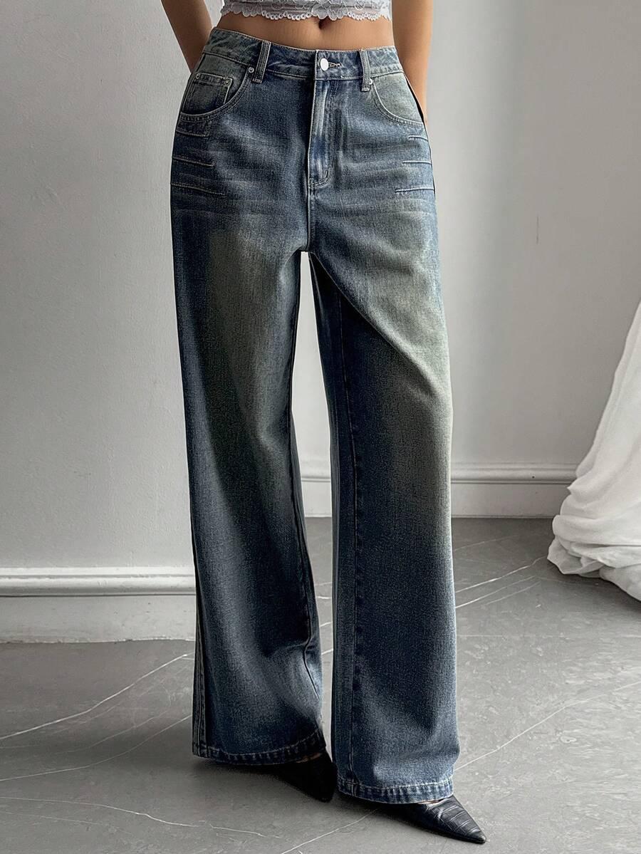 LIVESSO SPODNIE JEANS WYSOKI STAN S06__M