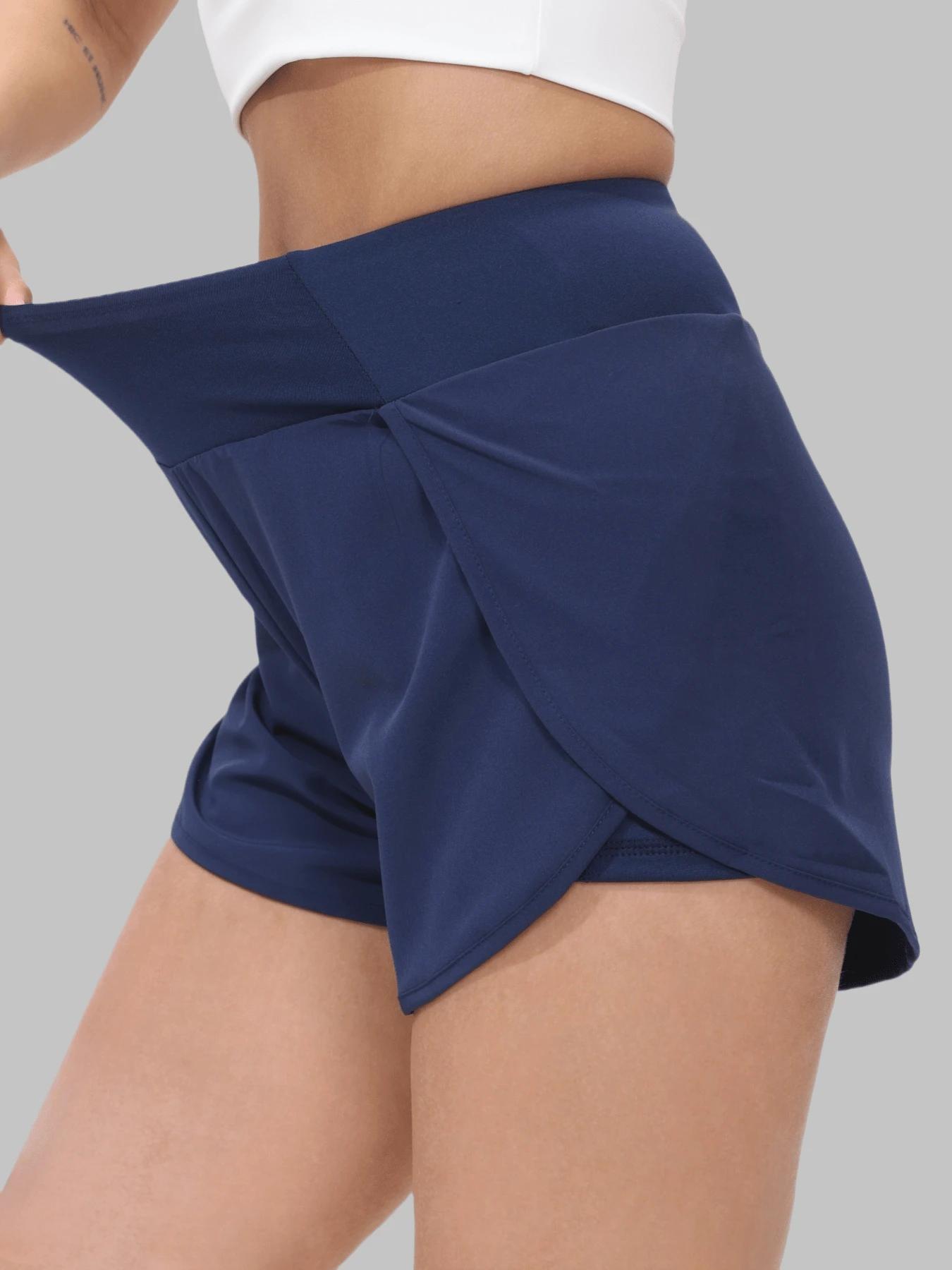 SHEIN GRANATOWE SPODENKI SPORTOWE S06__M