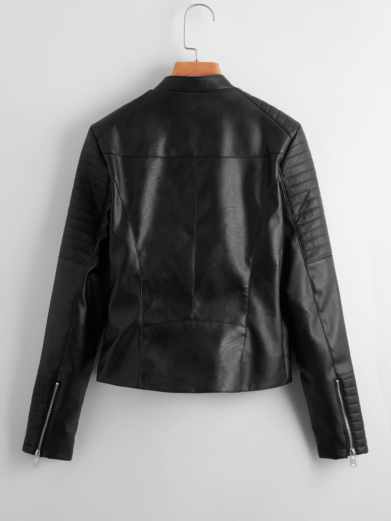 SHEIN CZARNA KURTKA IMITACJA SKÓRY S06__L
