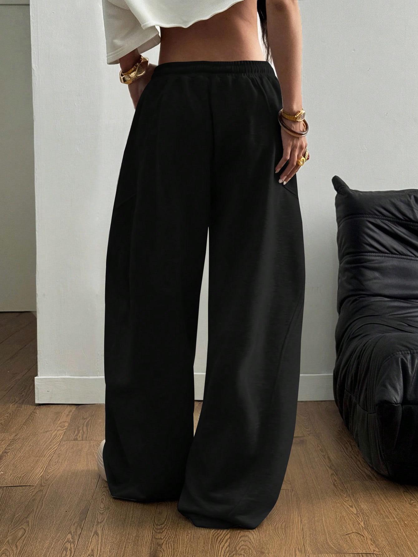 SHEIN CZARNE SPODNIE DRESOWE S06__XXL