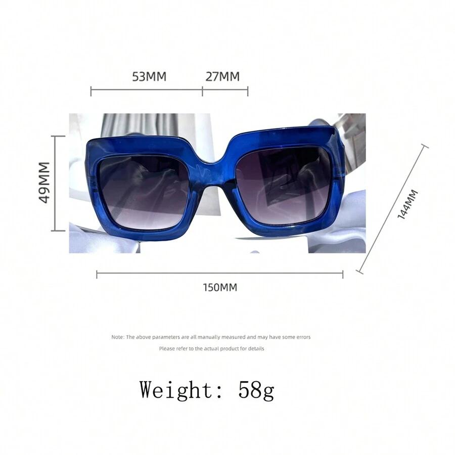 SHEIN NIEBIESKIE OKULARY PRZECIWSLONECZNE S07