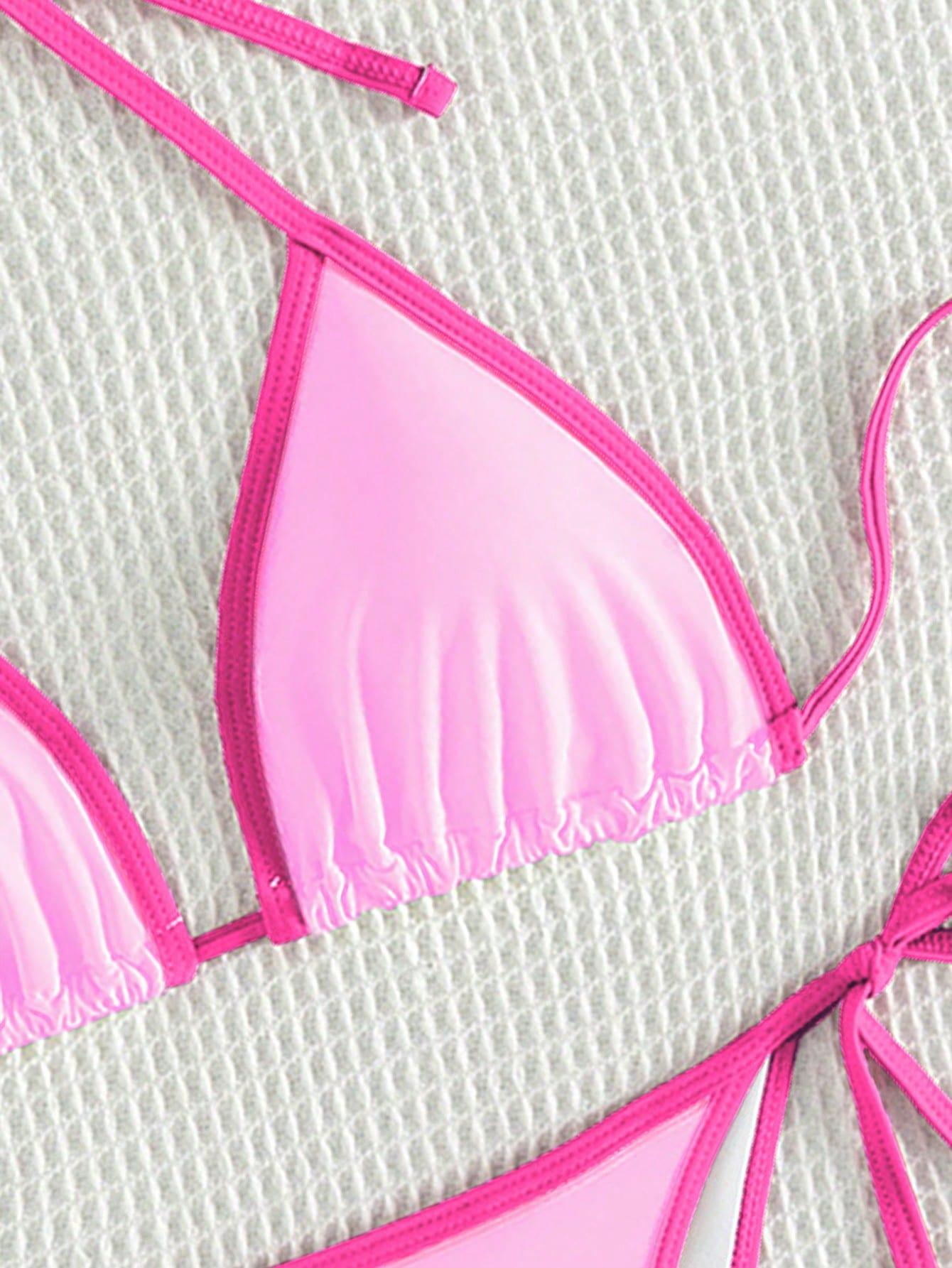SHEIN DWUCZĘŚCIOWY STRÓJ KĄPIELOWY S09__M