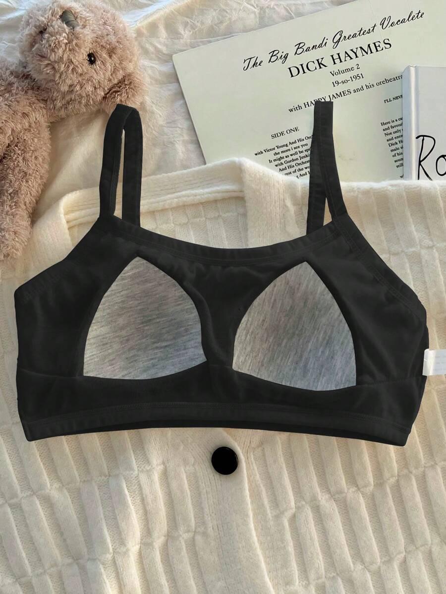 SHEIN CZARNY TOP SPORTOWY S09__152/158