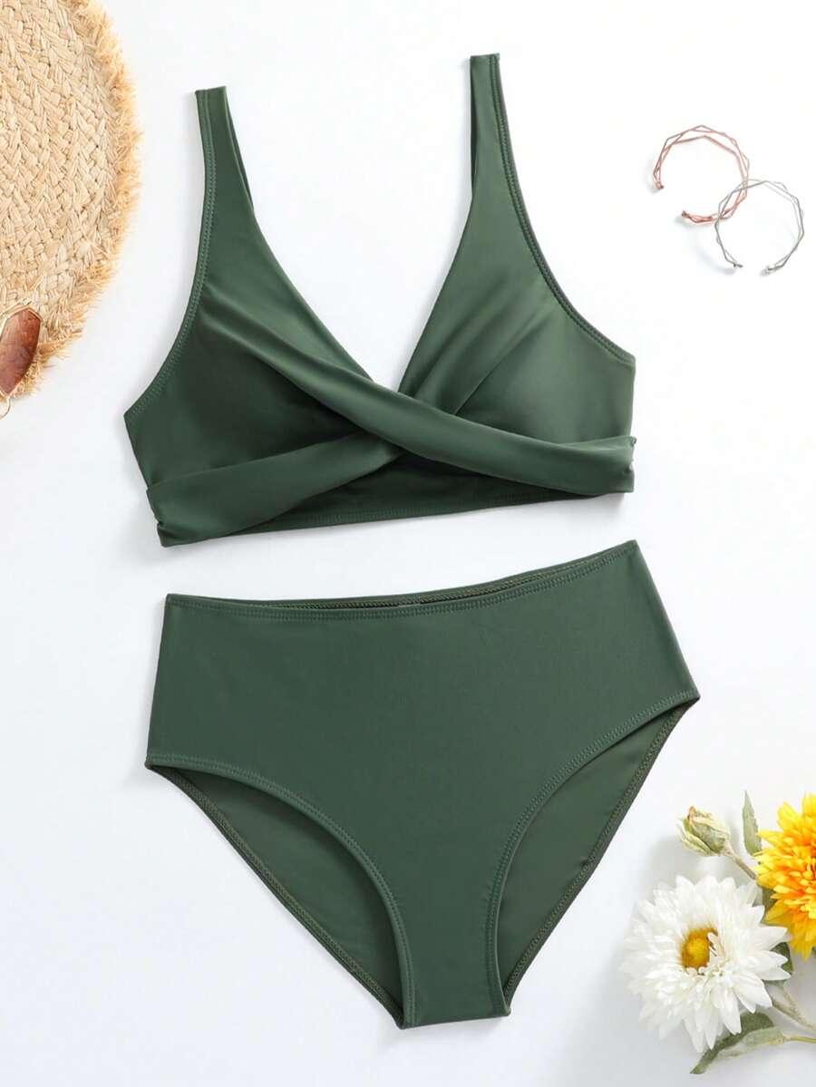 SHEIN DWUCZĘŚCIOWY STRÓJ KĄPIELOWY S09__M