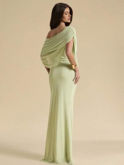 SHEIN ZIELONA MAXI SUKIENKA S06__L