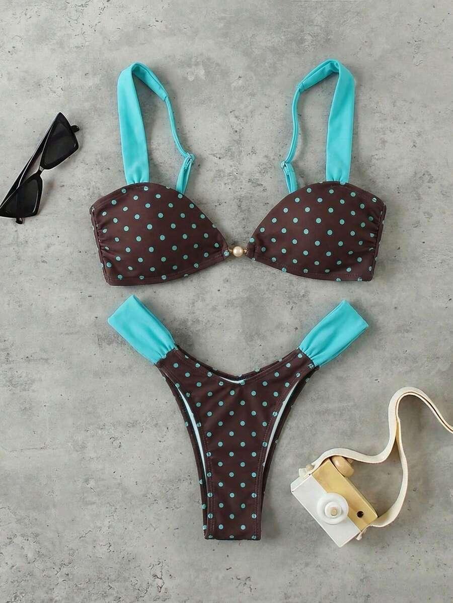 SHEIN DWUCZĘŚCIOWY STRÓJ KĄPIELOWY S09__M