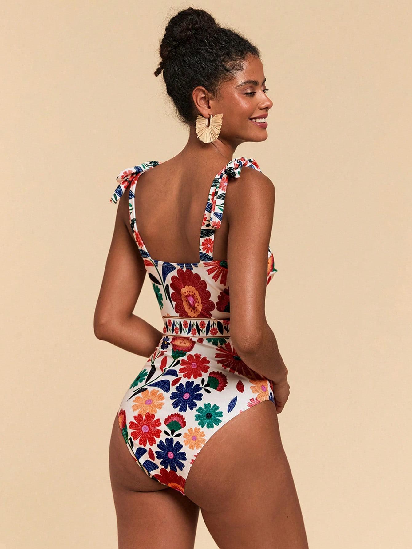 SHEIN JEDNOCZĘŚCIOWY STRÓJ KĄPIELOWY S09__M