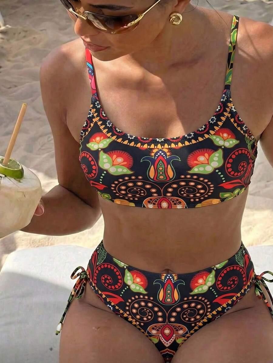SHEIN DWUCZĘŚCIOWY STRÓJ KĄPIELOWY S09__XL
