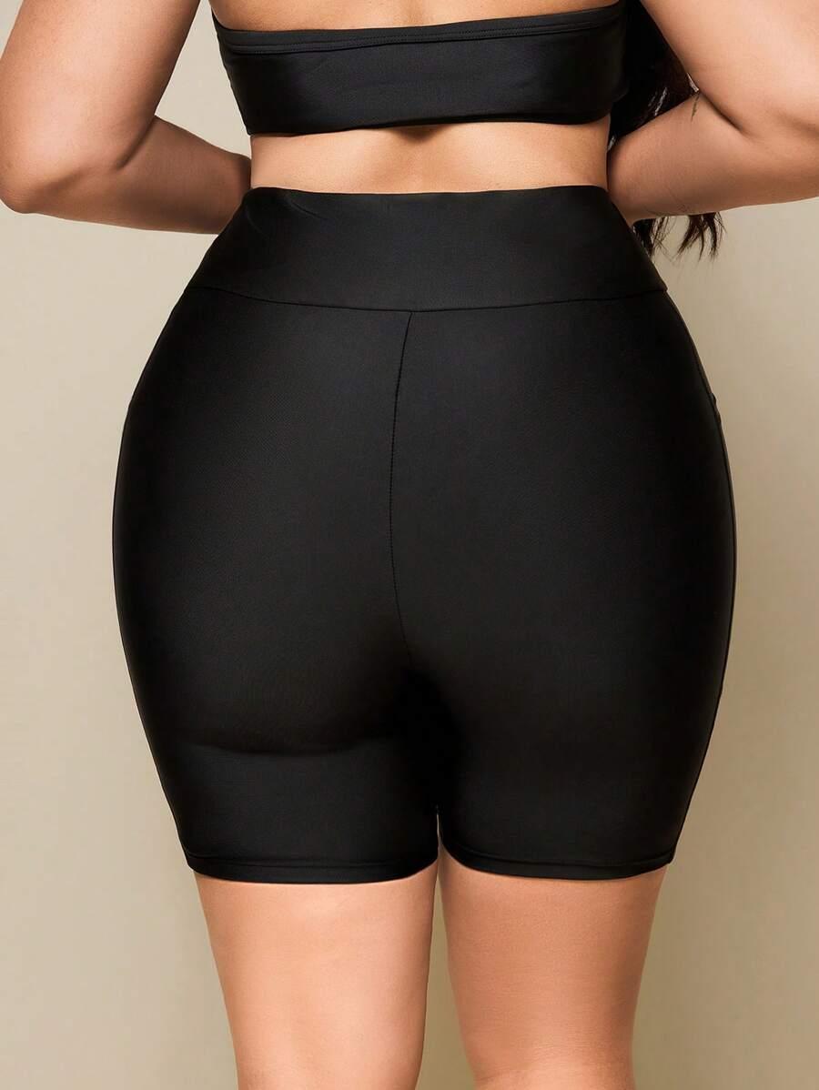 SHEIN CZARNE SZORTY DÓŁ OD BIKINI S06__50