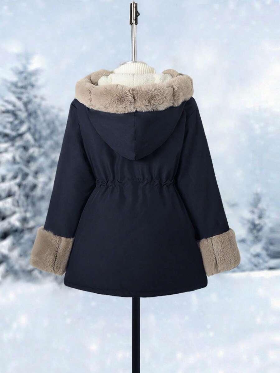 SHEIN GRANATOWA KURTKA KAPTUR W01__146/152