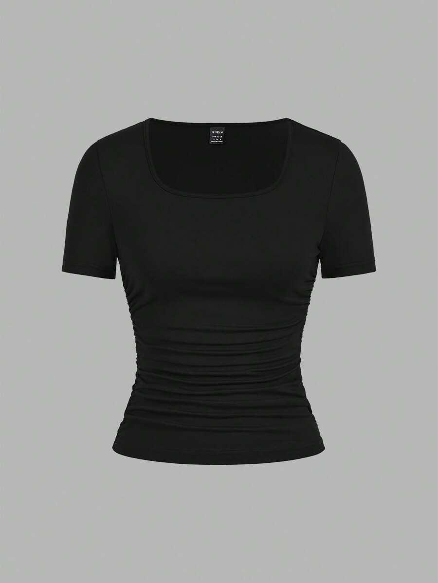 SHEIN T-SHIRT KRÓTKI RĘKAW 4-PACK S06__S