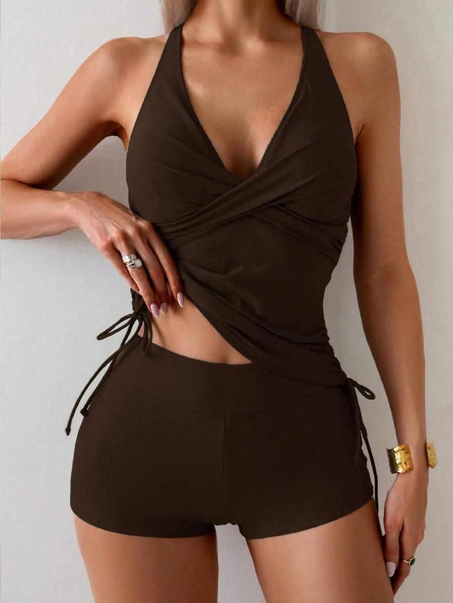 SHEIN DWUCZĘŚCIOWY STRÓJ KĄPIELOWY S09__XL