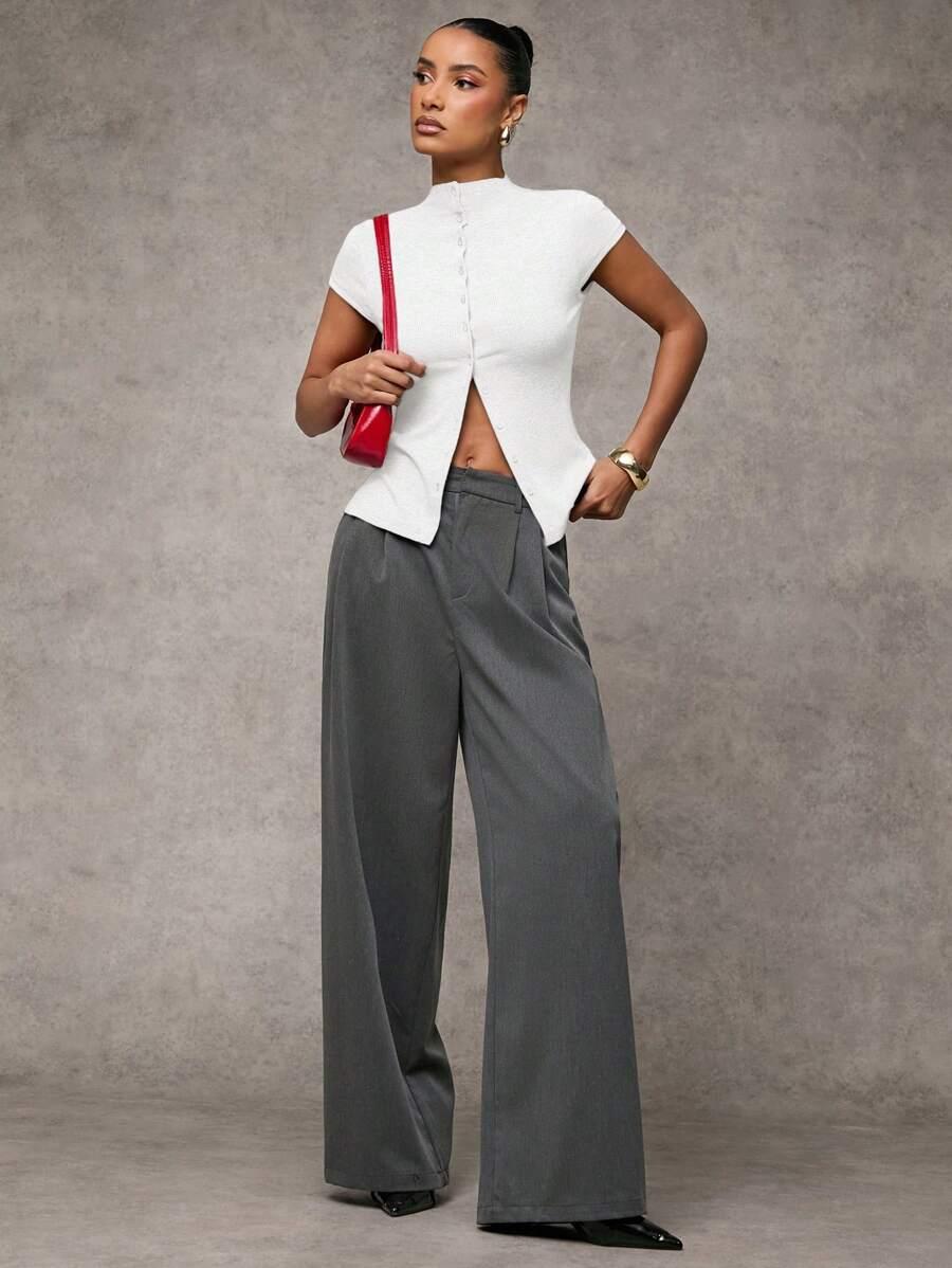 SHEIN BIAŁA BLUZKA GUZIKI S06__XS