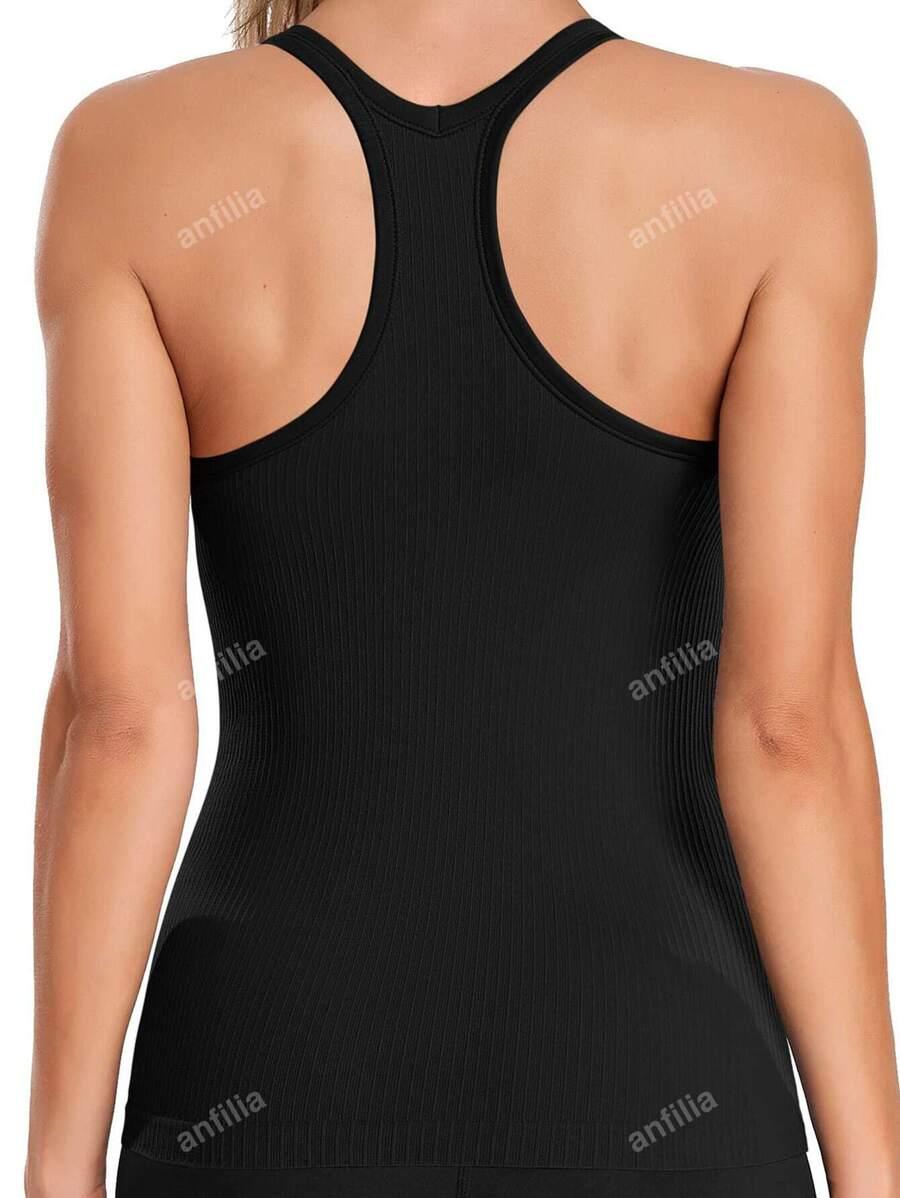 SHEIN CZARNY TOP Z WBUDOWANYMI MISECZKAMI S06__S