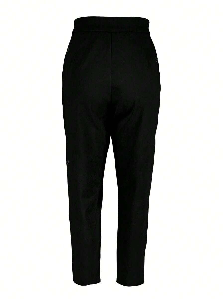 SHEIN CZARNE SPODNIE WYSOKI STAN S06__M