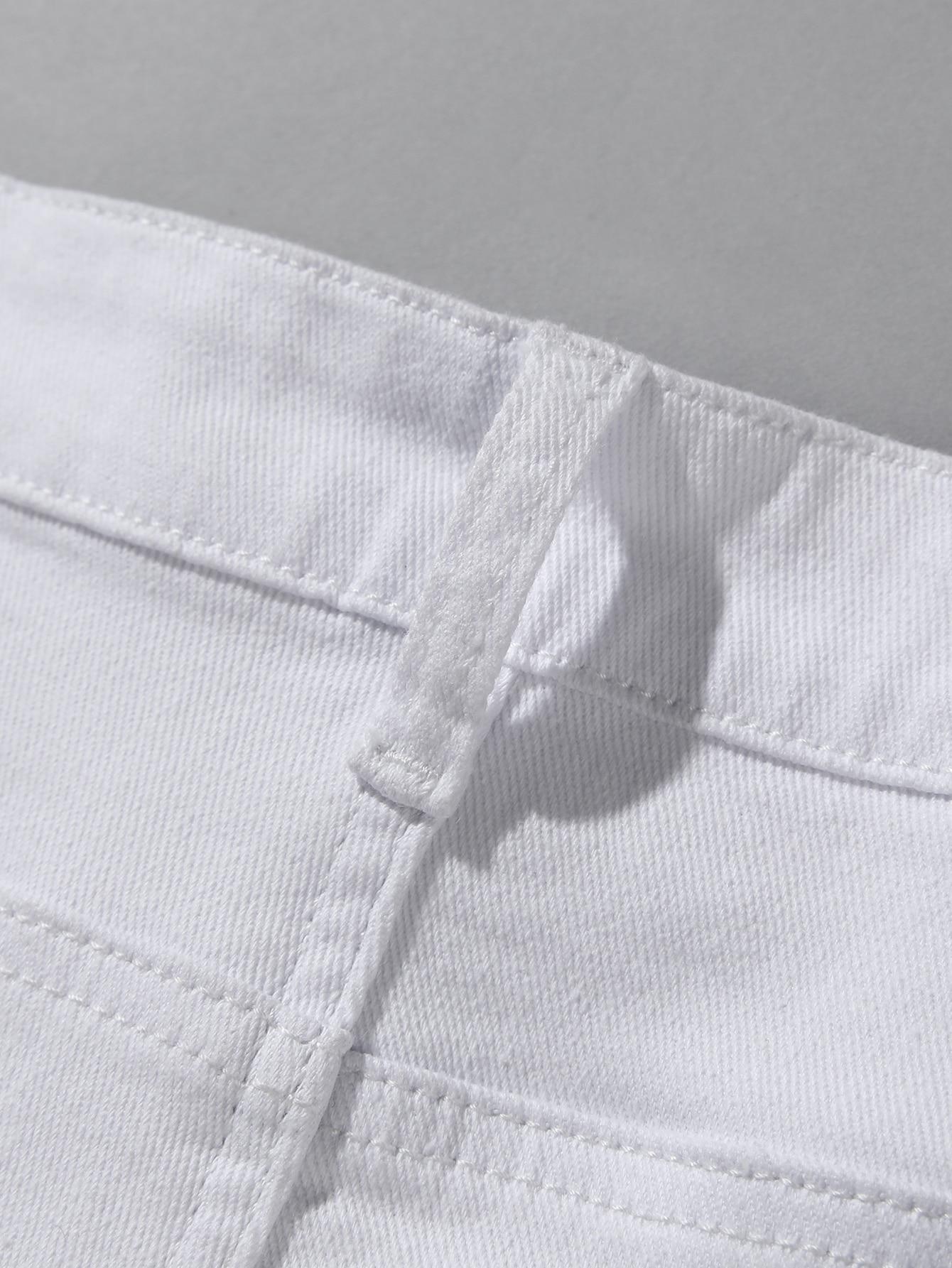 SHEIN BIAŁE SPODNIE JEANS S06__M