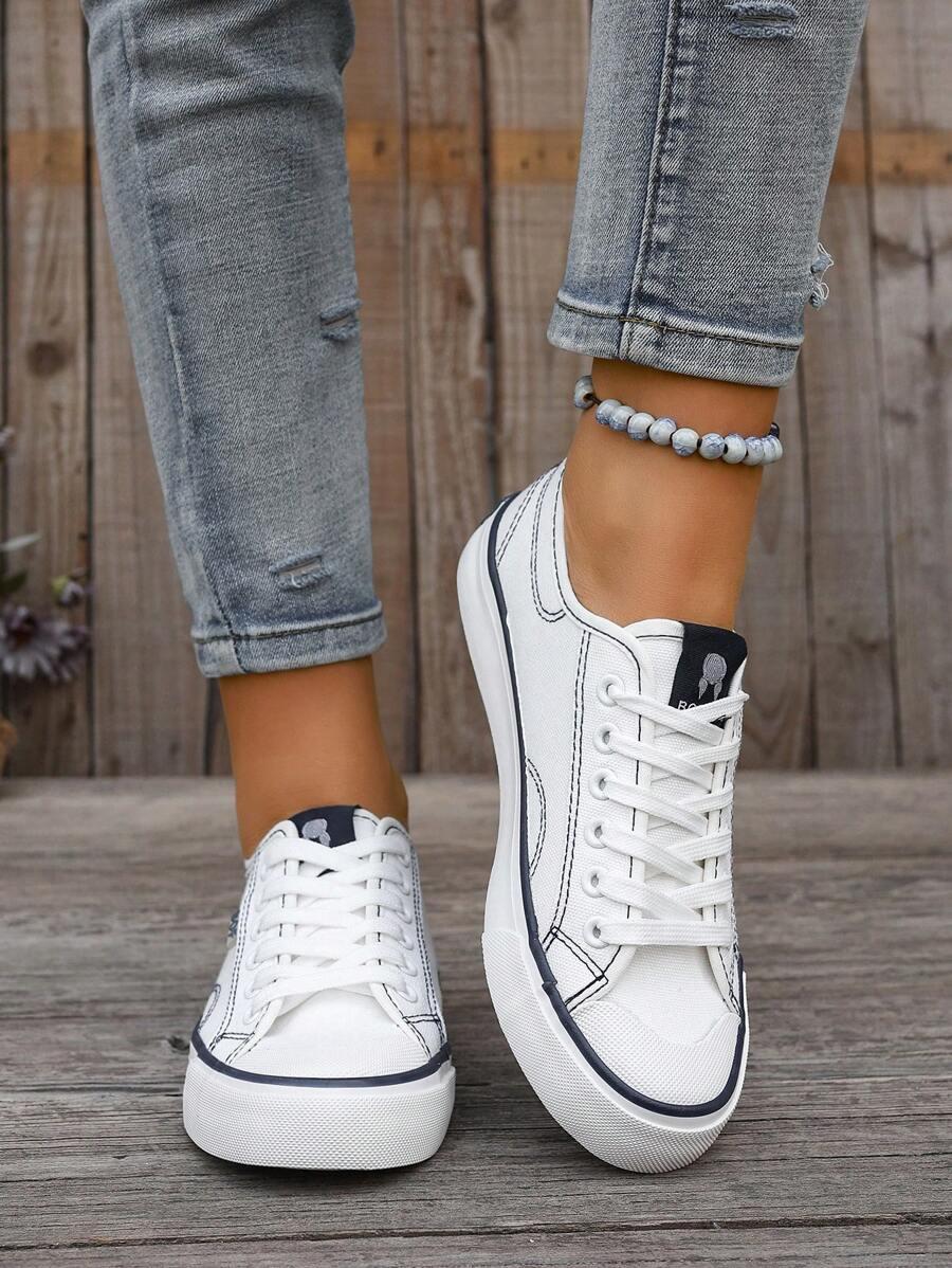 SHEIN BIAŁE SZNUROWANE TRAMPKI S06__39