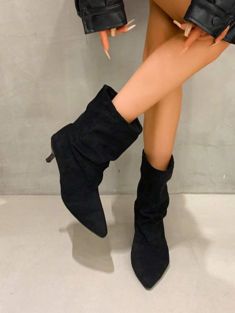 SHEIN BRĄZOWE BOTKI OBCAS W01__37,5