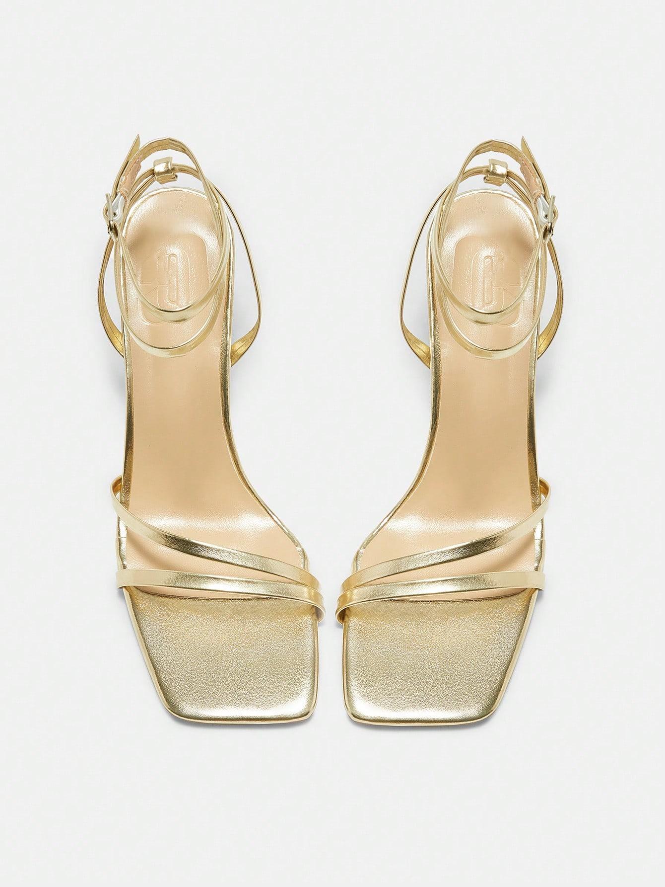 SHEIN ZŁOTE SANDAŁY OBCAS S06__38