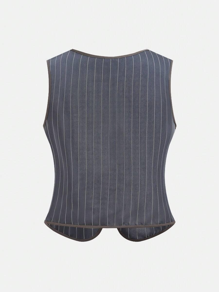 SHEIN SZARY KOMPLET TOP SPODNIE S06__164/170