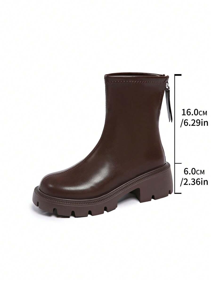 SHEIN BRĄZOWE BOTKI IMITACJA SKÓRY W01__36,5