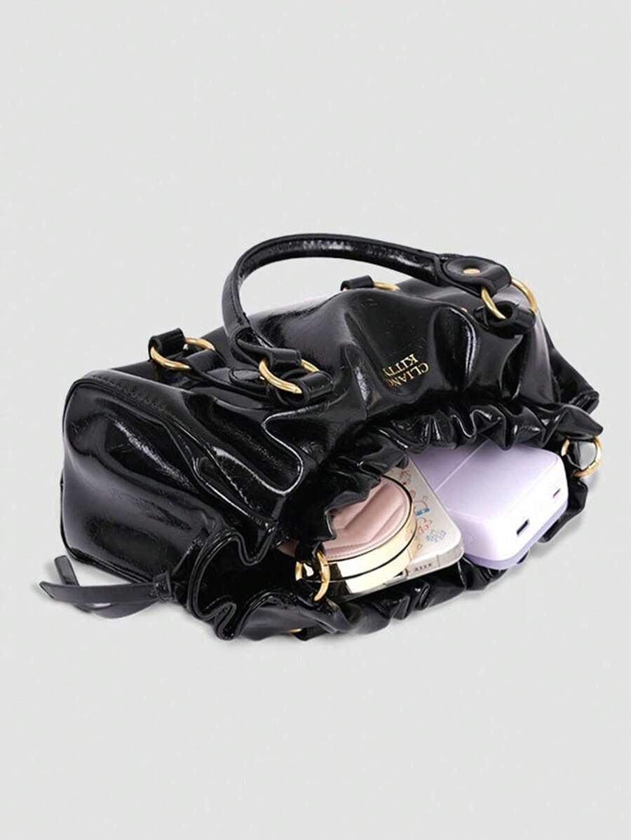 SHEIN CZARNA TOREBKA NA RAMIE S07__27X10X13