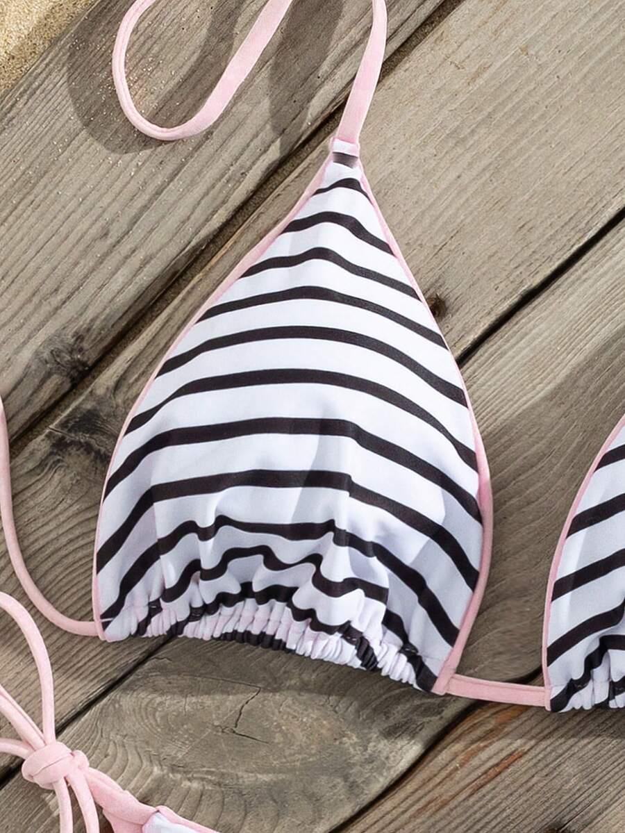 SHEIN DWUCZĘŚCIOWY STRÓJ KĄPIELOWY S09__L